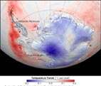 Aumento temp. circumpolari: 0,2° anno